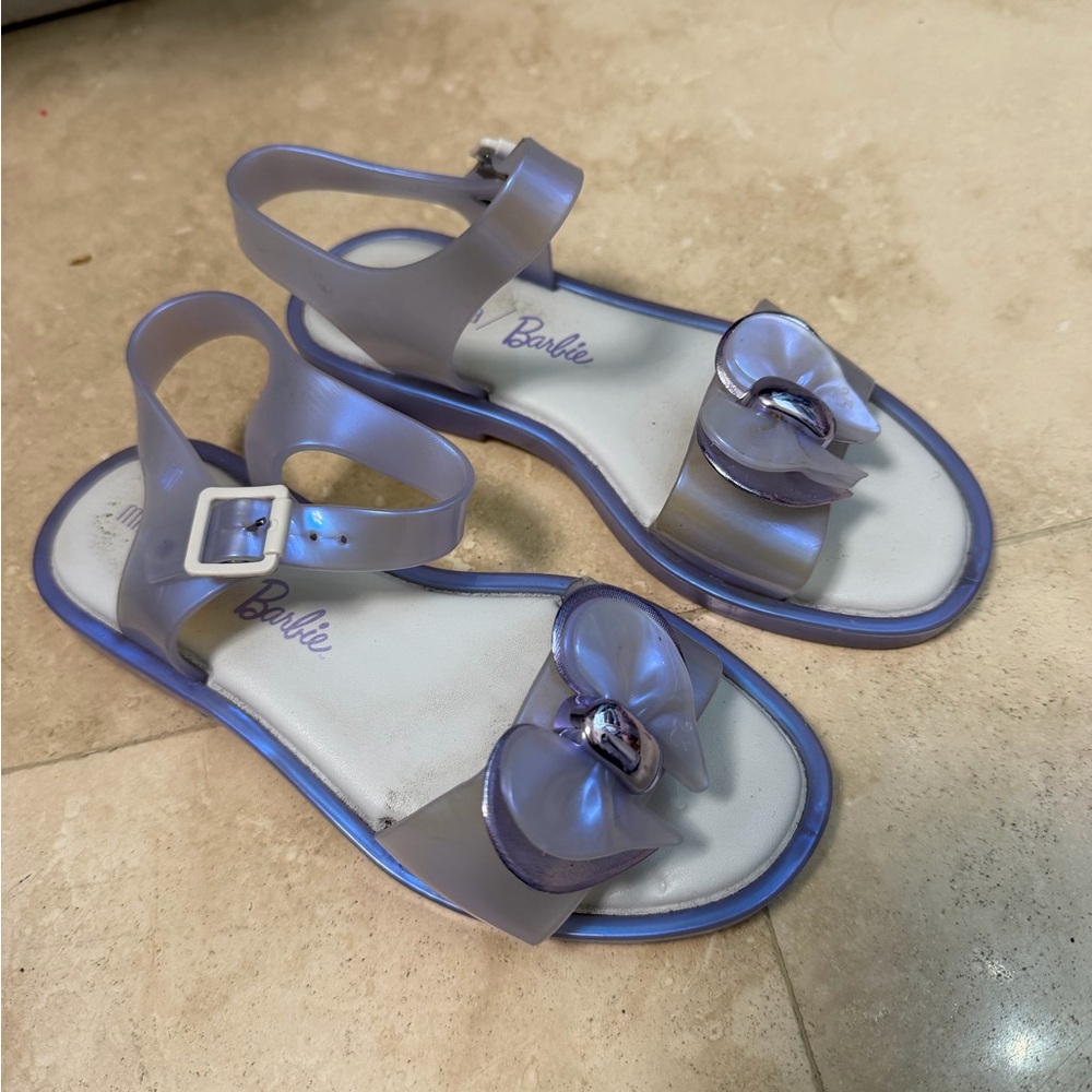 Mini Melissa Lavender Kids Sandals with Bow